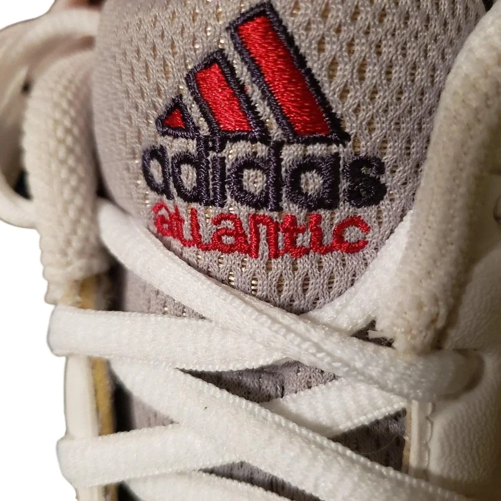 NWOB VTG 90s Adidas Running‎ Shoes White Gray Red Stripes Athletic Sneakers